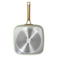 Beautiful 11" Square Griddle Pan, Sage Green by Drew Barrymore