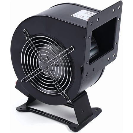 120W Centrifugal Blower Fan 110V Outdoor Wood Furnace Boiler Blower 196CFM Squirrel Cage Fan for Extruder Cooling, Kitchen Equipment or Duct Ventilation