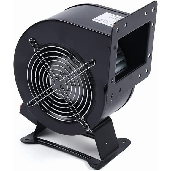 120W Centrifugal Blower Fan 110V Outdoor Wood Furnace Boiler Blower 196CFM Squirrel Cage Fan for Extruder Cooling, Kitchen Equipment or Duct Ventilation