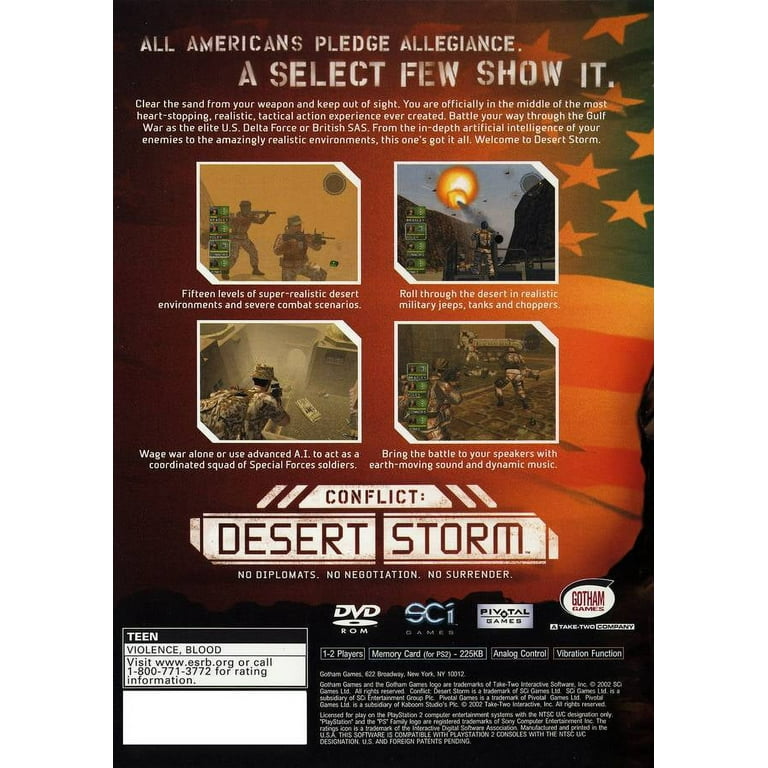 jeu CONFLICT DESERT STORM pour playstation 2 PS2 francais game guerre #PS02