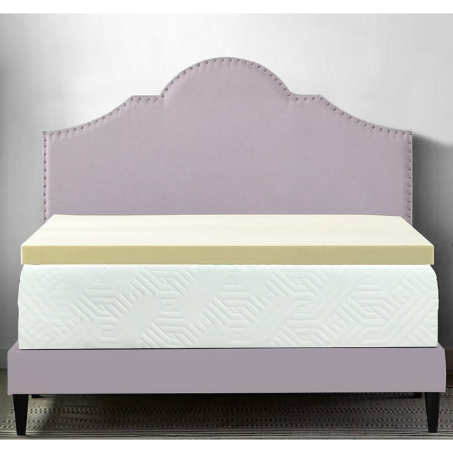 ViscoLogic Surmatelas Très Grand 1 Po en Mousse Mémoire Infusée de Gel Rafraîchissant, Soulagement de la Pression et Soutien, Mousse Certifiée CertiPUR-US®