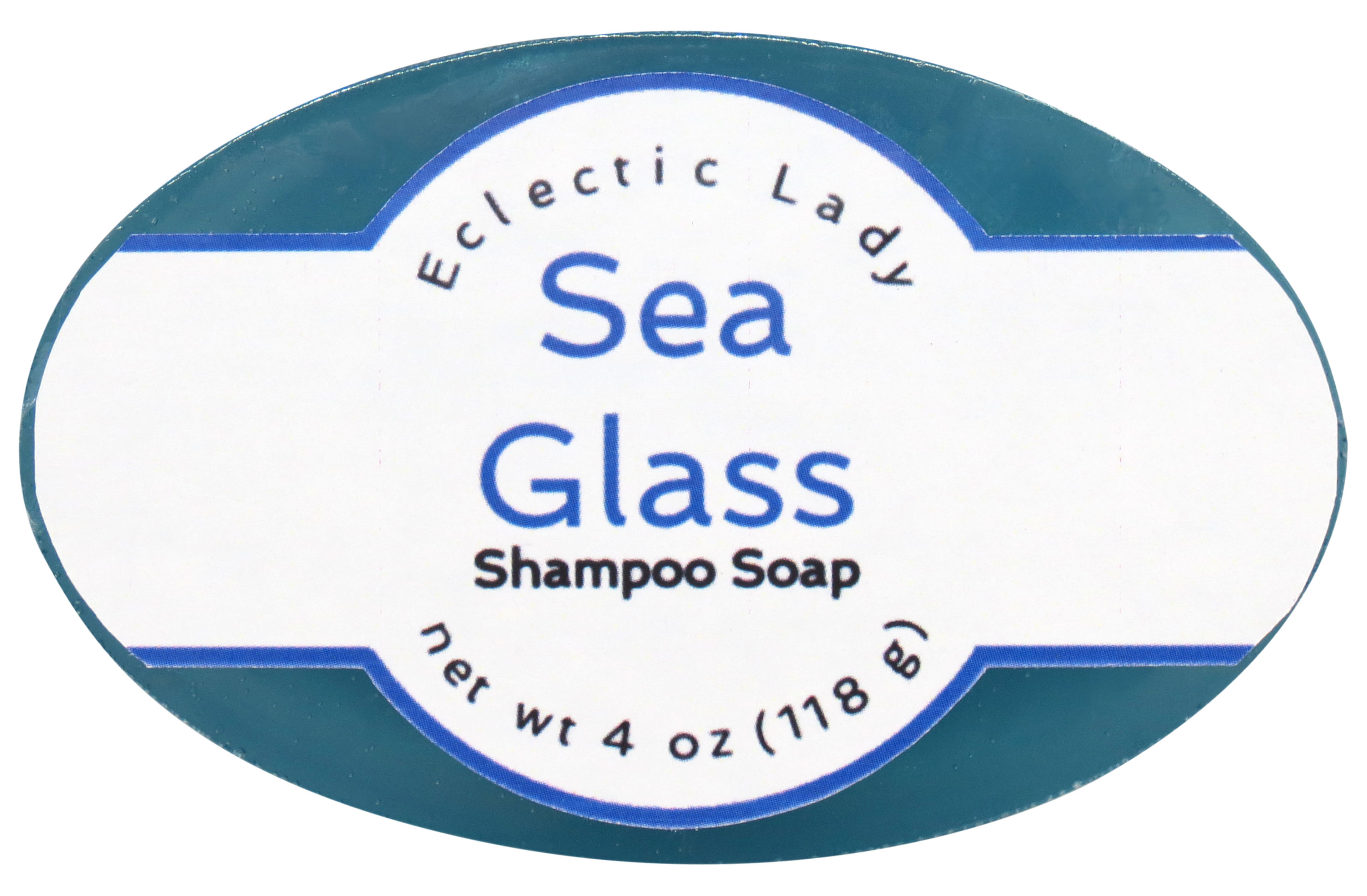 Sea Glass Shampoo Soap Bar by Eclectic Lady, Argan Oil, Silk Protein