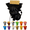 Black, variant on Highland Cow Sponge Holder, Cute Hanging Sponge Holder with Drainage, 14D Printed Sink Sponges Holder, Keep Your Sponges Dry & Smiling, Funny Sponge Stand for Kitchen Sink (Black)