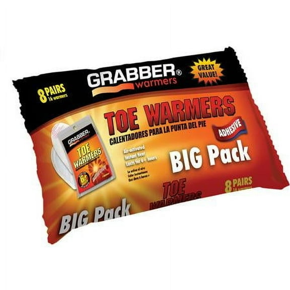 Grabber 374998 Toe Warmers - 8 Pack