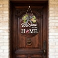 thumbnail image 6 of Interchangeable Seasonal Welcome Sign Front Door Round Wreaths Wall Hanging for Farmhouse Porch Summer Fall, 6 of 6