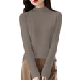 thumbnail image 2 of IMENGL Chandail-Over Semi-Haut pour Femmes Printemps, Jaune G, Taille M-2TG, 2 of 4