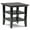 Black, variant on Trent Home Wood 19" Square Transitional End Table in Warm Walnut Brown