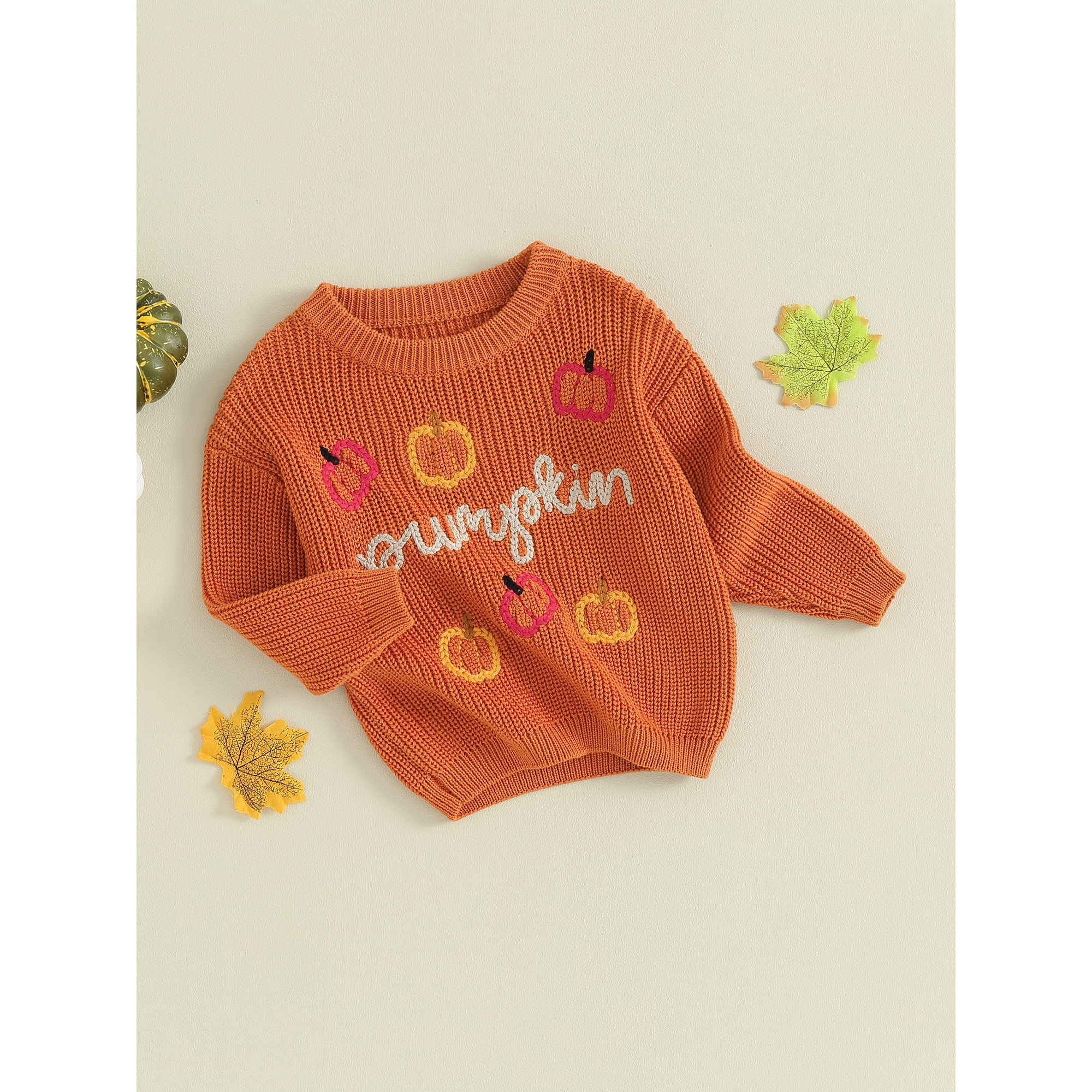 Pull Halloween Enfant Fantôme/citrouille - Manches Longues En Coton élasthanne - Taille 0-6 Mois à 3-4 Ans