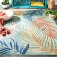 thumbnail image 3 of SAFAVIEH Cabana Oakley Botanical Indoor/Outdoor Area Rug, Green/Rust, 4' x 6', 3 of 9