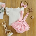 thumbnail image 5 of Newborn Onesies Boys Baby Girl 1st Birthday Clothes One Year Old Tulle Romper Sleeveless Bodysuit Cake Smash Outfits One-piece Sleeper Romper Pjs, 5 of 8