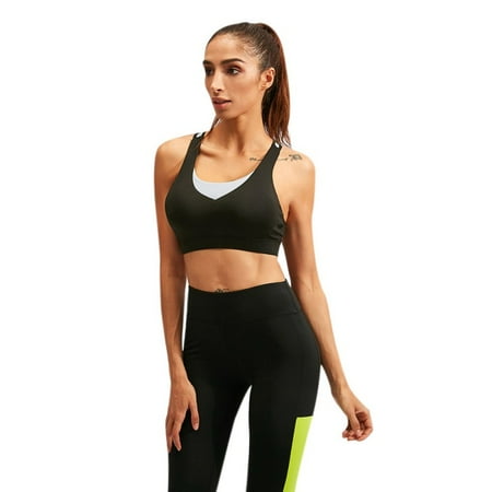 

Women Running Fitness Vest Sports Yoga Bras Breathable Shockproof Underwear
