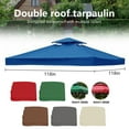 thumbnail image 3 of SAYFUT 10'X10' Gazebo Canopy Top Replacement, 2-Tier Gazebo Canopy Replacement Top Cover with Air Vent, Upgraded Patio Sunshade UV Protection Canopy Cover, 3 of 3