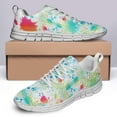 thumbnail image 4 of Paint Splatter Shoes for Men Women Running Sneakers Breathable Casual Sport Tennis Shoes White Size 10, 4 of 5