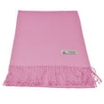thumbnail image 3 of Unisex Plain Solid Winter Scarf Oversized Soft Warm Shawl Wrap Wide Scarves 74"x26" Baby Pink, 3 of 5