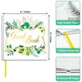 thumbnail image 6 of Kingwora Guest Book Wedding Guest Book 96 Pages Sign-in Registry Log Guestbook Photo Album Greenery and Gold Foil Hardbound Cover  (8” x 8”), 6 of 6
