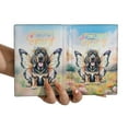 thumbnail image 3 of Welcome Spring Fairy Bloodhound in Flower Meadow Travel Passport Wallet Dog Lover PU Leather Passport Holder Cover - 13002, 3 of 5
