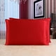 thumbnail image 2 of Funda de Almohada de Seda Ambos dos Tamaño Queen Cremallera Bricoje rojo Zulema funda de almohada de seda, 2 of 8