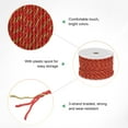 thumbnail image 2 of Uxcell 22 Yards Soft Twisted Rope Trim, 3mm/0.12" Red and Gold Polyester Twisted Silk Rope Cord for DIY Craft, 2 of 2