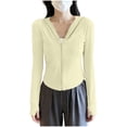 thumbnail image 2 of Neewe Chandails de Soleil pour Femmes Chandail de Randonnée Léger Manches Longues Fermeture Éclair Complète Maillot Dermoprotecteur SPF Vêtements de Protection UV, 2 of 8