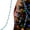 Blue, variant on Strings Beaded Curtain, Arched Door String Curtain, Hanging Doorway Room Divider Suitable for Home, Coffee House, Bedroom, Restaurant
