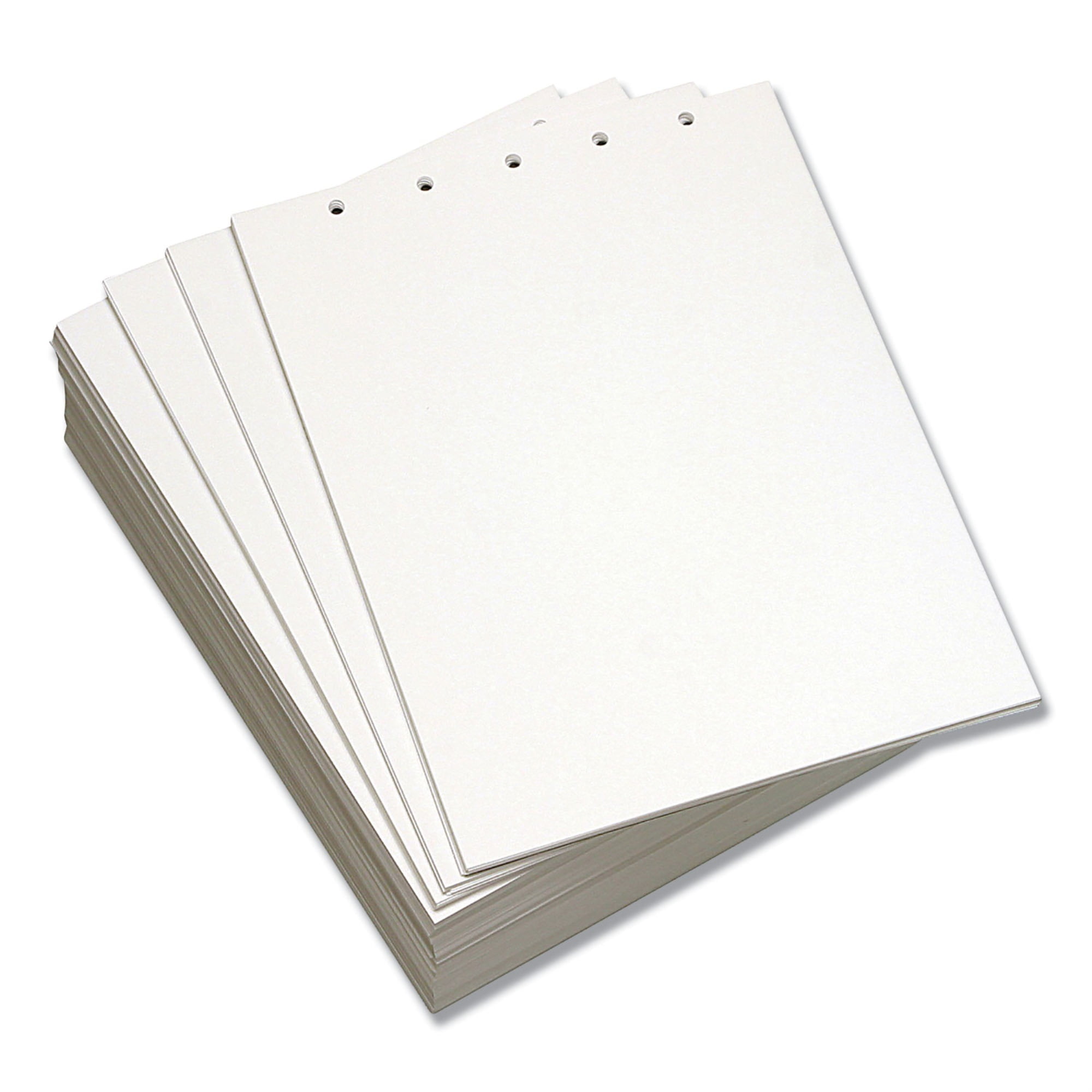 Custom Cut-Sheet Copy Paper, 92 Bright, 5-Hole, 20lb, 8.5 x 11, White