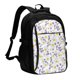 thumbnail image 1 of Disketp Daisies Flowers Mochila de Viaje Estampada para Laptop con Puerto de Carga USB, Mochila Impermeable para Computadora – Regalo para Hombres y Mujeres, 1 of 7