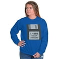 thumbnail image 4 of Full Of Awesome Floppy Disk 90s Retro Sweatshirt for Men or Women Brisco Brands X, 4 of 6