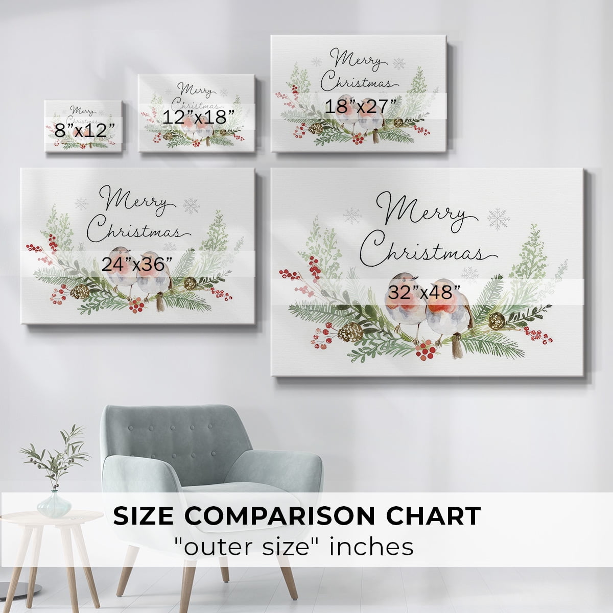 Winter Visitor Collection A- Gallery Wrapped Canvas