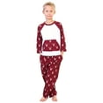 thumbnail image 4 of Angelina Christmas 2-Piece Set Matching Family Flannel Kangaroo Pocket Raglan Shirt with Pajama Pants, 4 of 6