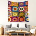 thumbnail image 4 of Cozy 60"x80" Throw Blanket - Ultra-Soft & Lightweight Throw for Sofa, Bed or Travel, Perfect for Chilly Nights, Movie Time & Relaxation, Wrinkle-Resistant, Patchwork of Colorful Floral, 4 of 5