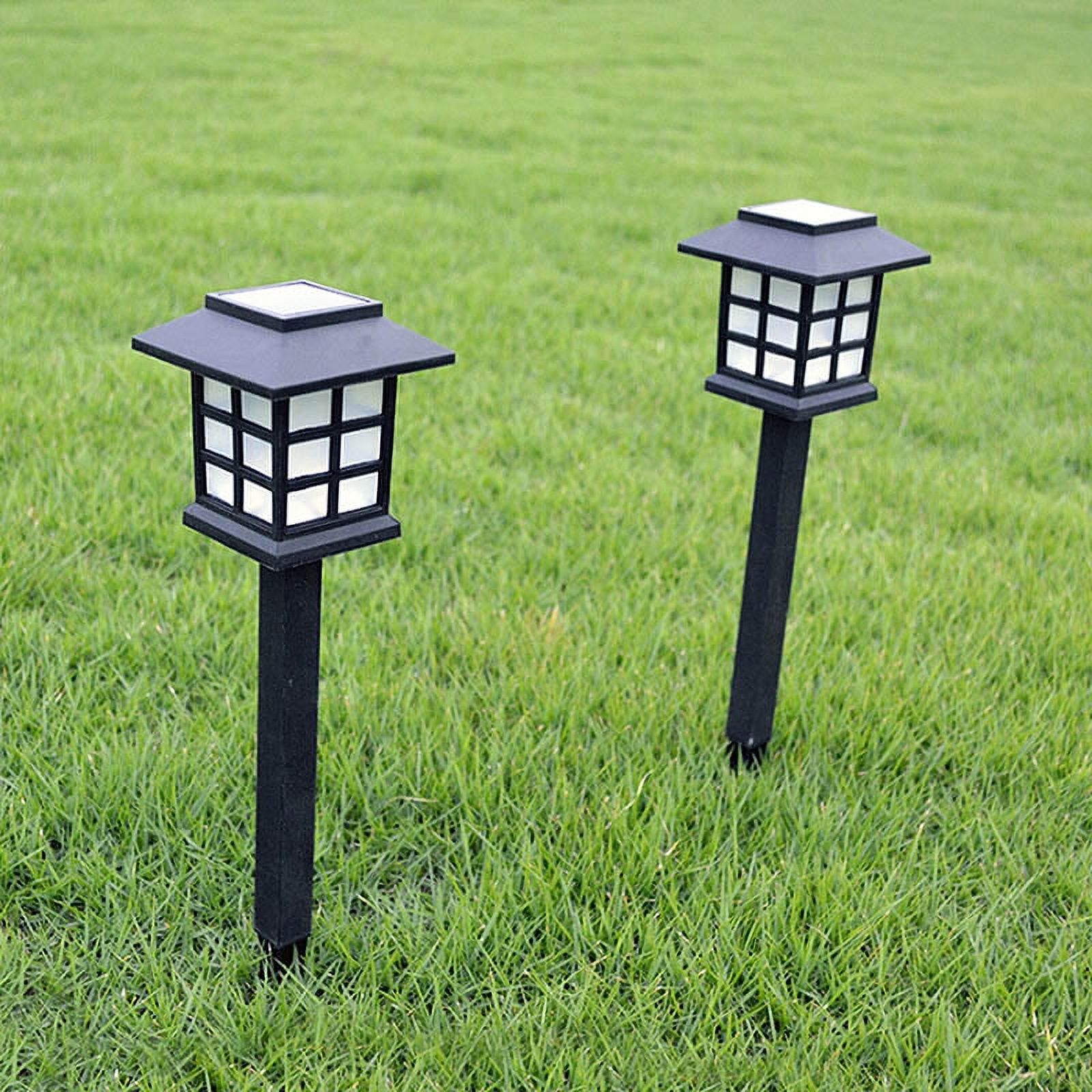 2 Pcs Solar Pathway Lights Outdoor LED Solar Powered Garden Lights for Lawn Patio Yard;2 Pcs Solar Pathway Lights Outdoor LED Solar Powered Garden Lights - image 4 of 9