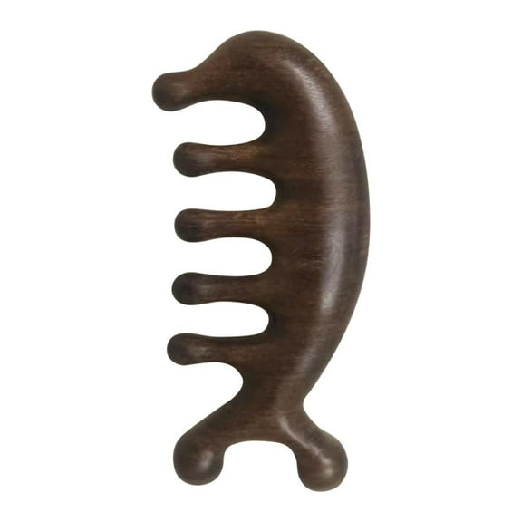 Meridian Massage Comb Sandalwood Natural Wooden Scalp Point Massage P4