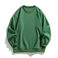 thumbnail image 2 of Namayuj Sweatshirts for Men Casual Solid Color Crewneck Sweatshirt Holiday Sweater Tops Workout Long Sleeve T-shirts, 2 of 4