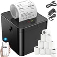 thumbnail image 1 of Impresora Termica Portátil, 58MM Mini Impresora de Etiquetas, con 10 Rollos de Papel, Bluetooth y USB Impresora de Tickets, Compatible con iOS/Android/Windows, Ideal para Comercios y Restaurantes, 1 of 12