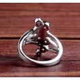 thumbnail image 4 of Bezel Set Diamond Ring, Triple Split Shank Ring, Bubble Setting Diamond Engagement Ring, Women's Party Wear Ring, 2.4 Ct Round Simulated Diamond, 925 Sterling Silver, 4 of 4