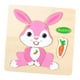 thumbnail image 1 of Animal Bunny Puzzle Board Juguete educativo Dibujos animados Conejo Rompecabezas para niños Niñas Preescolar Niños pequeños Regalo de Pascua Edades 2, 1 of 8