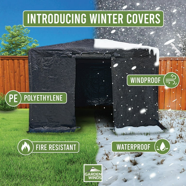 Garden Winds Universal 10' x 10' Winter Cover for Tall Hard Top