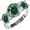 Green, variant on 5 Carat Moissanite Anniversary Ring Lab Grown Womens Diamond Wedding Rings Green Moissanite Ring for Women Moissanite Engagement Rings for Women S925 Moissanite Women's Diamond Promise Ring