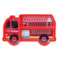 thumbnail image 1 of Assiette pour Enfants avec Couverts - Assiette pour Enfants, - Camion de Pompiers, 1 of 1