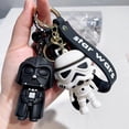 thumbnail image 3 of Llaveros de Star Wars de Disney, colgante de Darth Vader, llavero de coche, llavero de dibujos animados en blanco y negro, adorno para bolso de teléfono, regalos de joyería, 3 of 4