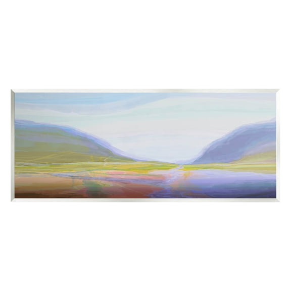 Soothing Abstract Nature Hills Landscape Abstract Graphic Art Unframed Art Print Wall Art