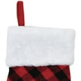 thumbnail image 4 of Northlight 15.5" Red and Black Buffalo Plaid Pet Embroidered Christmas Stocking, 4 of 6