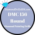thumbnail image 1 of DMC 156 ROUND 5D Diamond Painting Drills Beads DMC 156 Medium Light Blue Violet, 1 of 3