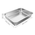 thumbnail image 2 of Beaupretty Plated Silver Metal Cat Litter Box Large Space Easy to Clean and Sturdy, 2 of 8