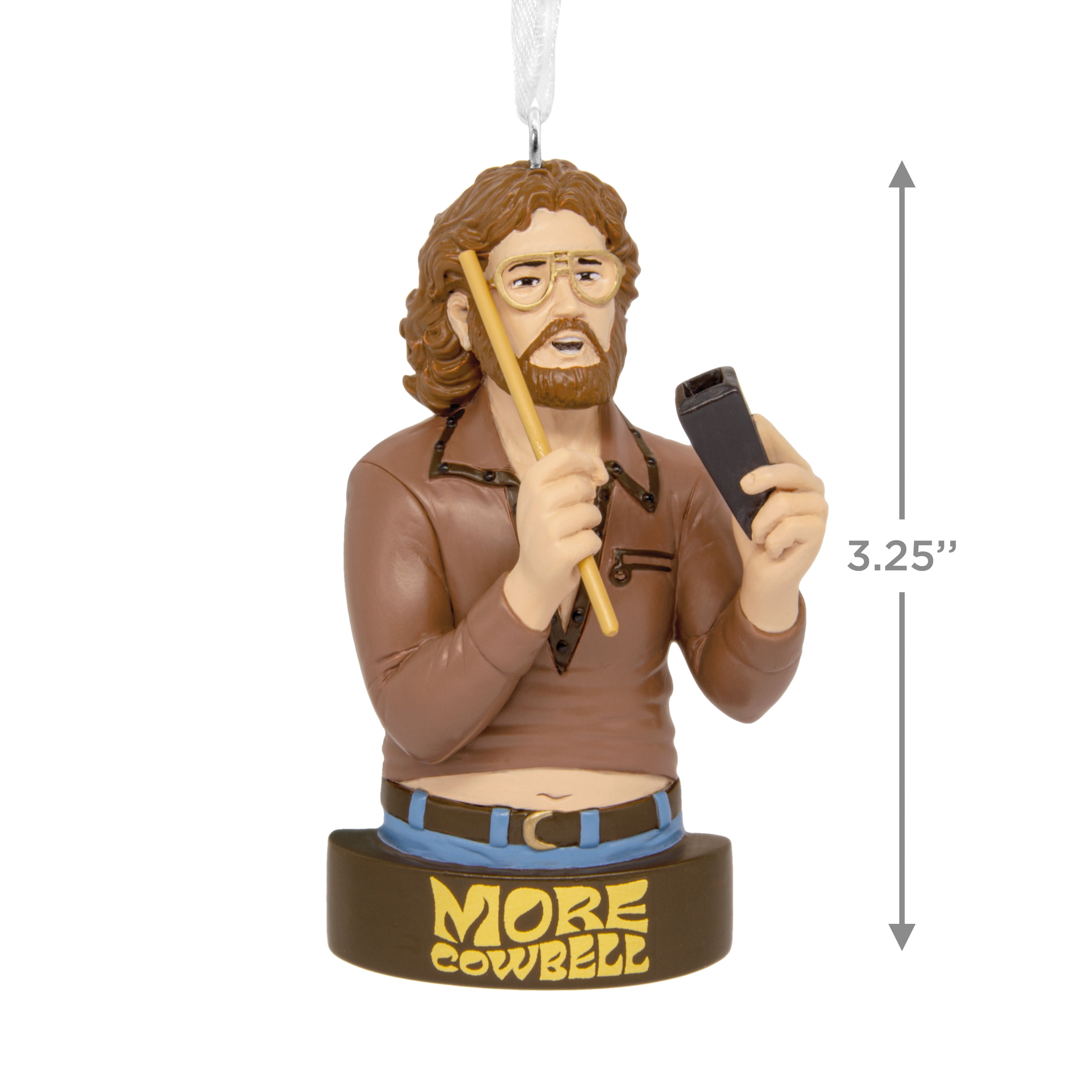 Hallmark Christmas Ornament (Saturday Night Live Cowbell), 1 Count, 1 Count