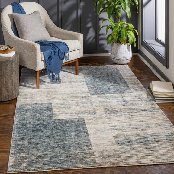 Hauteloom Grapeview Living Room, Bedroom Area Rug - Beige, Gray - 7'10" x 10'3"