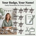 thumbnail image 4 of Metal Sheriff Badges - (Pack of 24) Silver Star Name Badges with Stickers for Personalized Names, Western Cowboy Dress Up Deputy's Badge Toys for Kids Birthday Party Favors, Giveaways & More, 4 of 7