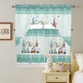 thumbnail image 5 of Happy Easter Swag Curtains Valance & Tier Set, Gnomes Easter Egg Spring Floral Green Flower Bunny Border 3 Pcs Set Kitchen Swag Valances and Tiers 24 Inch Length Rod Pocket Curtain Drapes for Bedroom, 5 of 9