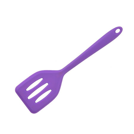 

Yamaler Food Grade High Temperature Resistance Slotted Spatula with Hole Arc Edge Long Handle Baking Shovel Household Supplies