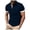 Navy, variant on Akiihool Polo Tees for Men Men's Short Sleeve Solid Stretch Cotton Pique Polo Shirt for Summer (Navy,XXXL)